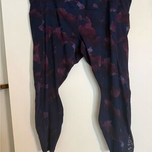 All in Motion Maroon and Black Leggings